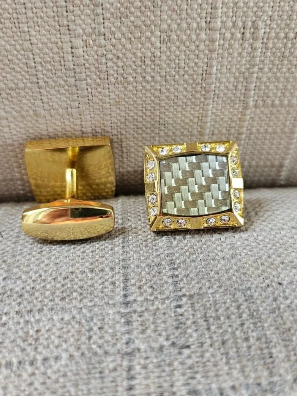Father Day Gift Men Cuff Links Gold Tone Fashion Jewelry Dress Shirt Cuff Stud